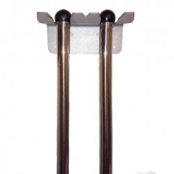 Pachet 2x Coada inox mop, 134 cm + 1x Suport inox sablat - 22201
