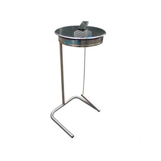 SUPORT INOX SACI MENAJERI CU CAPAC D300/ H600 mm- COD 20201-001A