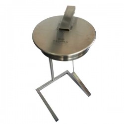 SUPORT INOX SACI MENAJERI CU CAPAC (BAZA TEAVA PATRATA) D300/ H600 mm - COD 20201-001B