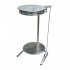 SUPORT INOX SACI MENAJERI CU CAPAC SI POLITA AJUSTABILA D450/ H1000 mm - COD 20201-004