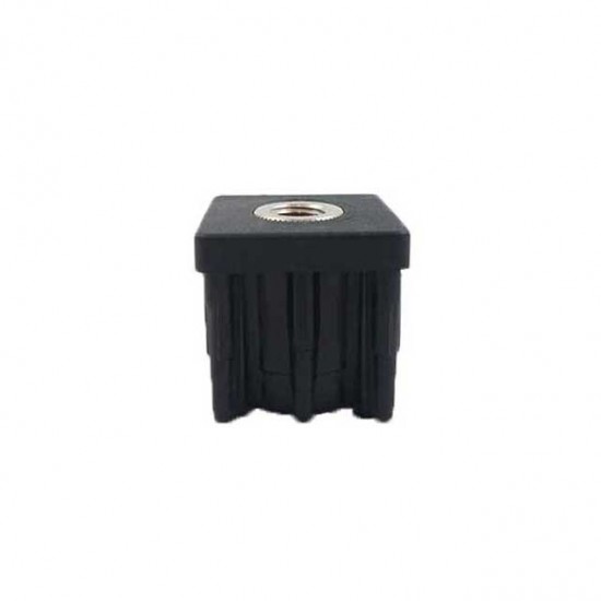 Dop patrat poliamida, filet inox M12  - 17044