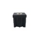 Dop patrat poliamida, filet inox M12  - 17044