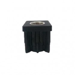Dop patrat poliamida, filet inox M20  - 17052