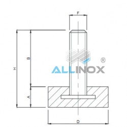 PICIOR MINI FIX ANTIALUNECARE ZINC D35 M10x38F - 7035