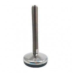 Picior reglabil inox talpa cauciuc vulcanizata, D80 filet M20 - 25044