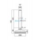 Picior reglabil inox talpa cauciuc vulcanizata, D80 filet M20 - 25044