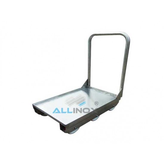 CARUCIOR INOX NAVETE CU MANER SI ROTI RED (POLIPROPILENA) - COD 60101-005