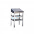 PUPITRU INOX CU SERTAR/ 2 POLITE - COD 70403