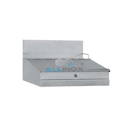 PUPITRU INOX FIXARE PERETE CU SERTAR - COD 70404